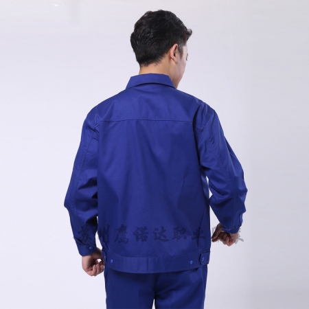 艷藍(lán)滌棉紗卡中國石油工作服AC082-SY